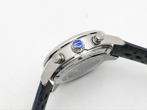 Carrera Chrono 42mm Wht SS/LE Blue/Wht A8F VK63A