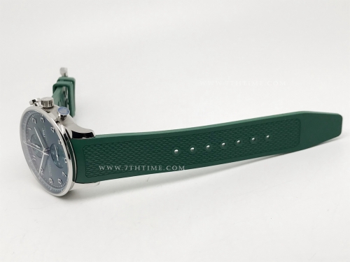 Portuguese Chrono IW3716 Grn SS/RU Grn/Num Z+F A69355