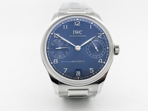 Portugieser Auto 42mm SS/LE Blue/Num APSF A52010
