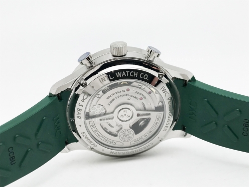 Portuguese Chrono IW3716 Grn SS/RU Grn/Num Z+F A69355