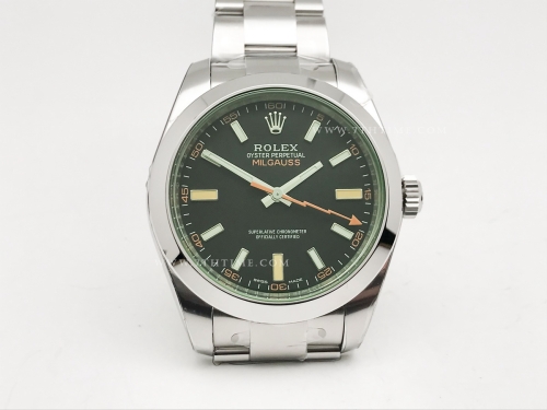 Milgauss 116400GV 904L SS/SS Black VSF VS3131