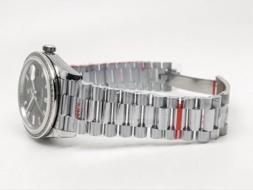 DayDate 40mm 904L B.Dia SS/SS Blk/B.Dia GMF A2836