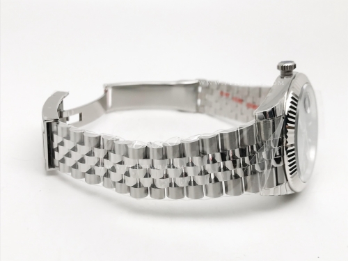 DJ2 41mm Jub Flt 904L SS/SS Gry/Stk EWE A3235