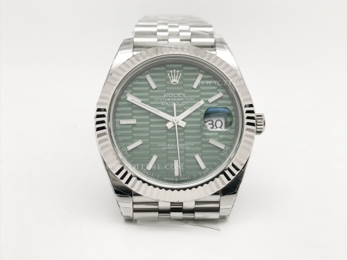 DJ2 41mm 126334 Jub Flt 904L SS/SS HC-Greenn/Stick EWE A3235