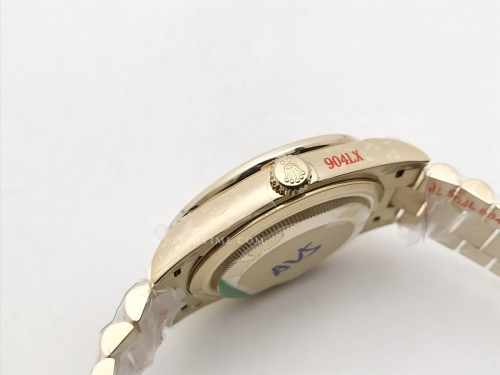 DayDate 40mm 904L B.Dia YG/YG O-Grn/Rm GMF A2836