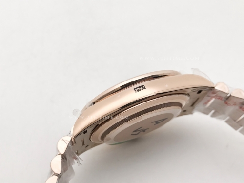 DayDate 40mm 904L B.Dia RG/RG W-MOP/B.Dia GMF A2836