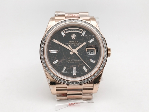 DayDate 40mm 904L B.Dia RG/RG E.Blk/B.Dia GMF A2836