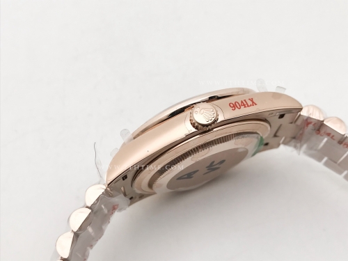 DayDate 40mm 904L B.Dia RG/RG E.Blk/B.Dia GMF A2836