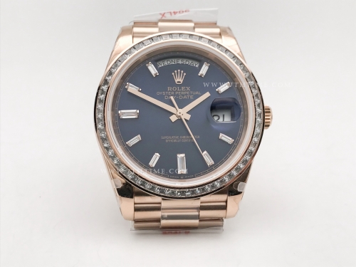 DayDate 40mm 904L B.Dia RG/RG Blue/B.Dia GMF A2836