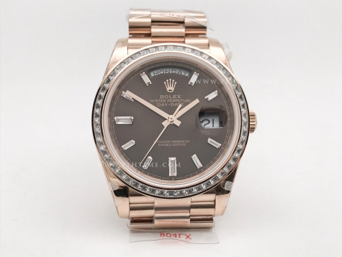 DayDate 40mm 904L B.Dia RG/RG Brwn/B.Dia GMF A2836