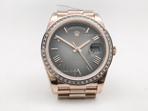 DayDate 40mm 904L B.Dia RG/RG O-Gry/Rm GMF A2836