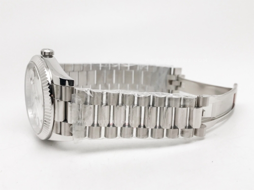 DayDate 40mm 228239 904L Flt Wt WG/WG Silv/Dia KF VR3255