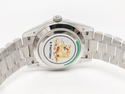 DayDate 40mm 228239 904L Flt Wt WG/WG Blue/Rm KF VR3255