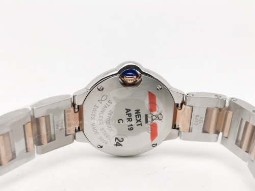 Balon Bleu Ladies 28mm RG/SS M-Pink V6F V7 Sw Qtz