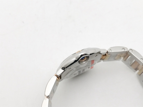 Balon Bleu Ladies 28mm RG/SS Wht/Dia V6F V7 Sw Qtz