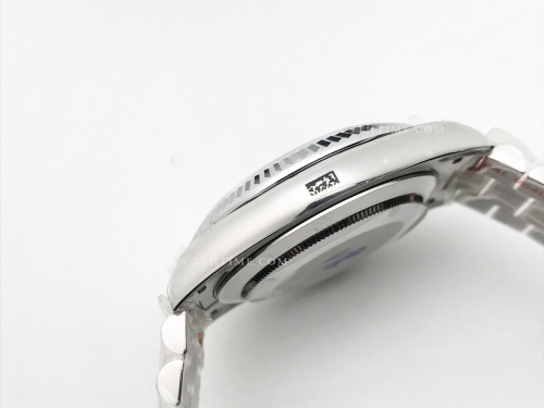 DayDate 40mm 904L Flt SS/SS Blue/Stk GMF VR3255