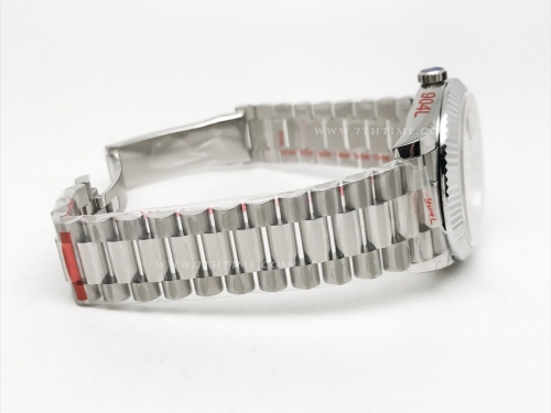 DayDate 40mm 904L Flt SS/SS Silv/Stk GMF VR3255