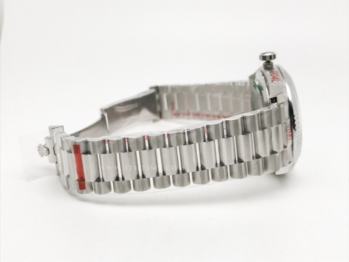 DayDate 40mm 904L Flt SS/SS Grn/Stk GMF VR3255