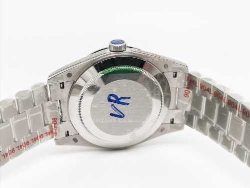 DayDate 40mm 904L Flt SS/SS Grn/Stk GMF VR3255