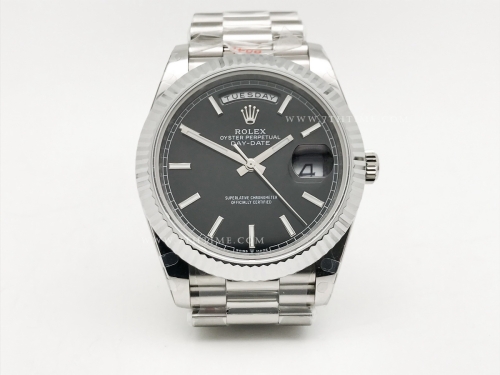 DayDate 40mm 904L Flt SS/SS Blk/Stk GMF VR3255