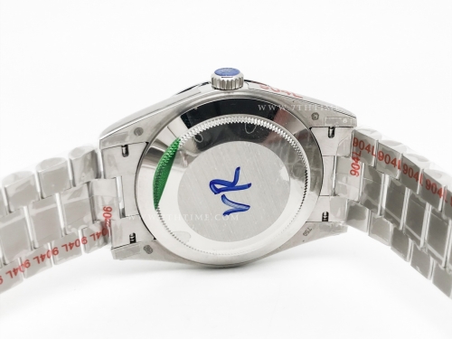 DayDate 40mm 904L Flt SS/SS Blk/Stk GMF VR3255