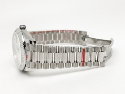 DayDate 40mm 904L Flt SS/SS Silv-S/Stk GMF VR3255