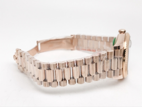 DayDate 40mm 228235 904L Flt Wt RG/RG Brwn/Rm KF VR3255