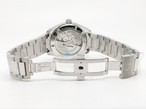 Aqua Terra 40mm SS/SS Wht Stripe/Blue JVS A8500