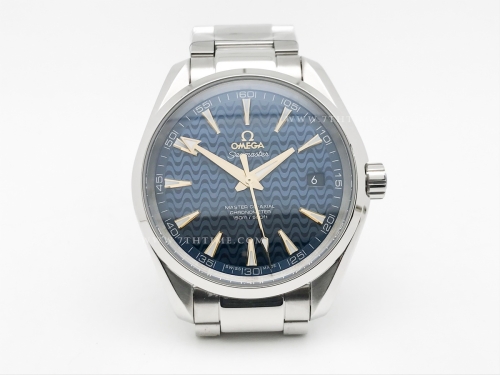 Aqua Terra 40mm SS/SS Blue Wavy/Gold JVS A8500