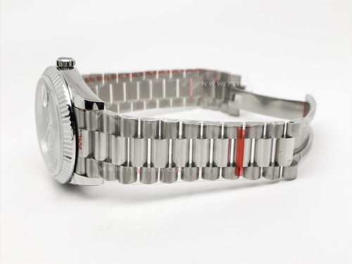 DayDate 40mm 904L Flt SS/SS Grn/Ara GMF VR3255