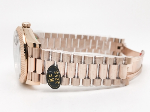 DayDate 40mm 228235 904L Flt Wt RG/RG G-Gry/Rm KF VR3255