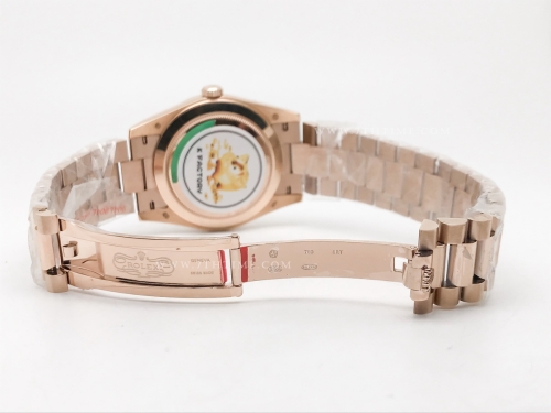 DayDate 40mm 228235 904L Flt Wt RG/RG G-Gry/Rm KF VR3255