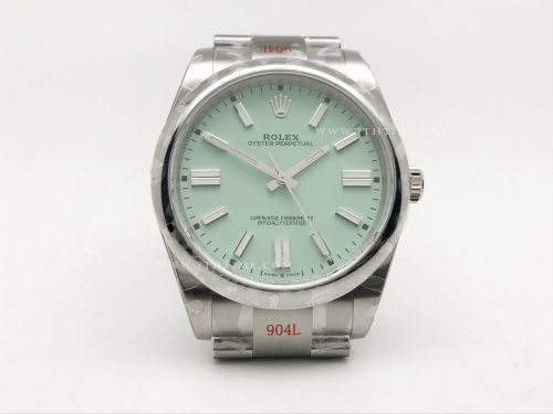 Oyster Pert 41mm 124300 SS/SS P.Green GMF VR3230
