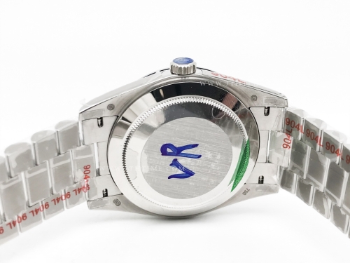 DayDate 40mm 904L Flt SS/SS I-Blue/Dia GMF VR3255