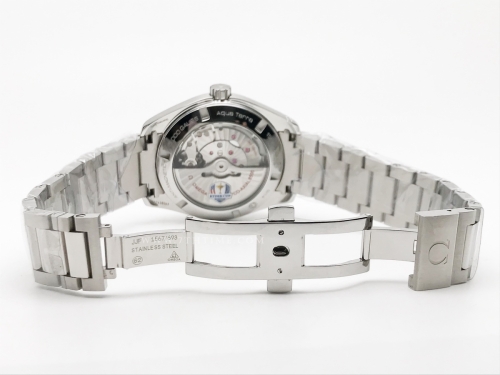 Aqua Terra 2015 41mm SS/SS Wht/Blue JVS A8508