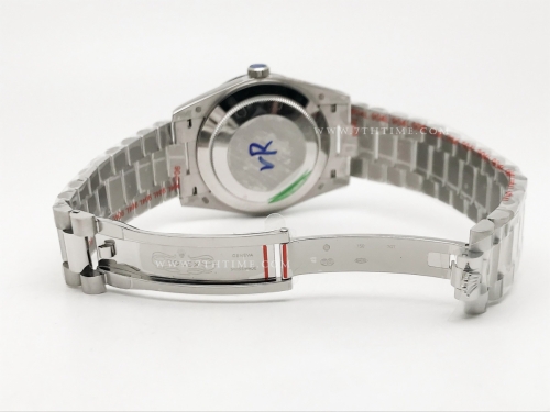 DayDate 40mm 904L Flt SS/SS M-Wht/Dia GMF VR3255