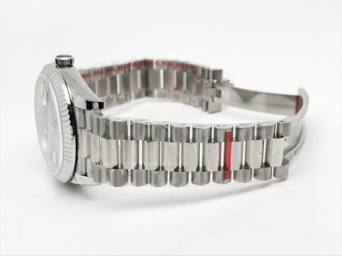 DayDate 40mm 904L Flt SS/SS M-Blk/Dia GMF VR3255