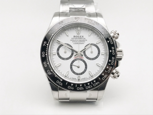 Daytona 126500 904L SS/SS White/Stk EWE A4131