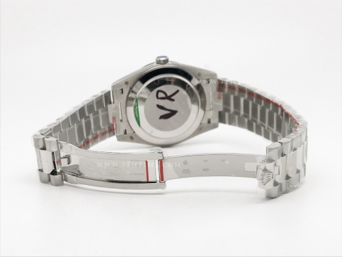 DayDate 40mm 904L Flt SS/SS Grn/Rm/Stk GMF VR3255