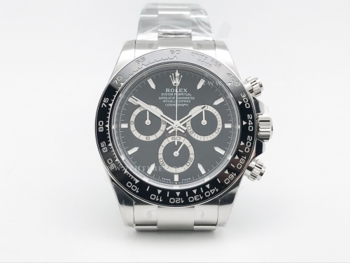 Daytona 126500 904L SS/SS Black/Stk EWE A4131