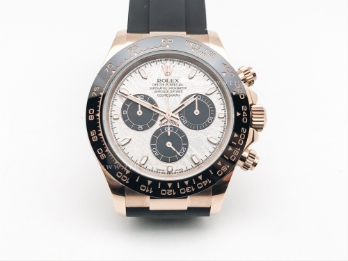 Daytona 116515LN Wt RG/RU Met/Stk SWF V2 SH4130