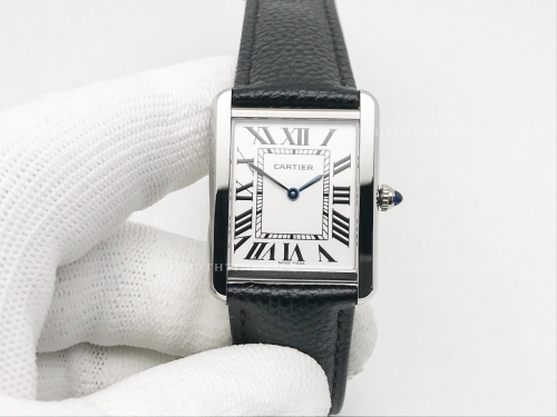 Cartier Tank Solo Large SS/LE Wht AF Swiss Qtz