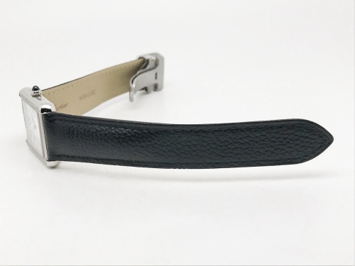 Cartier Tank Solo Small Dia SS/LE Wht AF Swiss Qtz