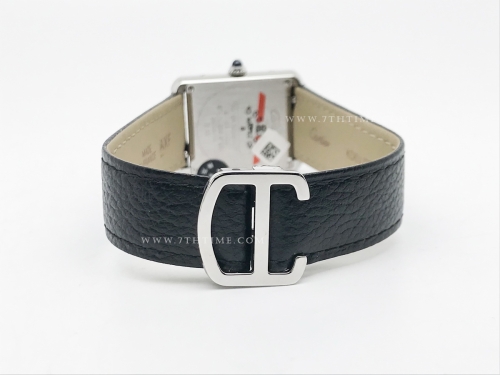 Cartier Tank Solo Small Dia SS/LE Wht AF Swiss Qtz