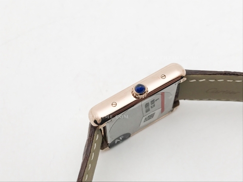 Cartier Tank Solo Small RG/LE Wht AF Swiss Qtz