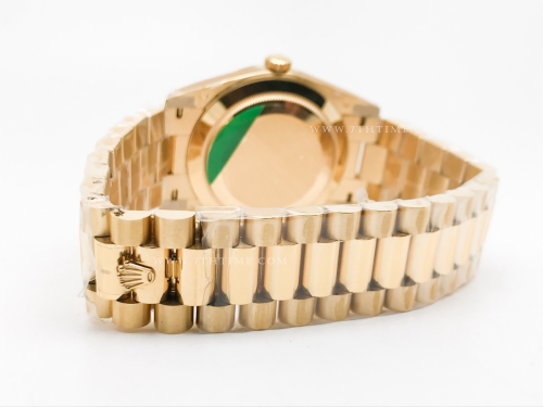 DayDate 40mm 904L Flt Wt YG/YG C-Blk/Stk TMF SH3255