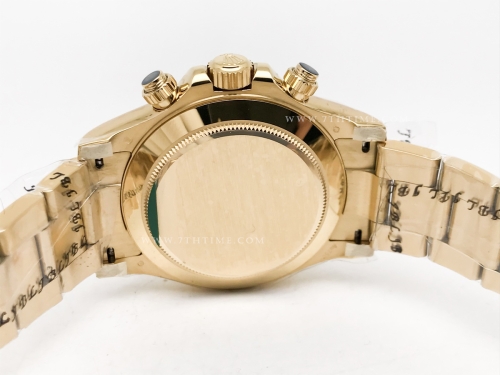 Daytona 126508 YG/YG Blk/Stk FF A7750