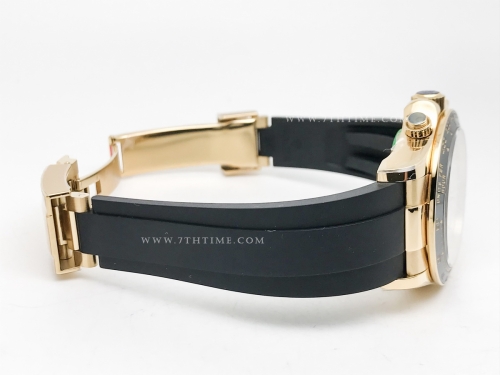 Daytona 126518 YG/RU Wht/Stk FF A7750