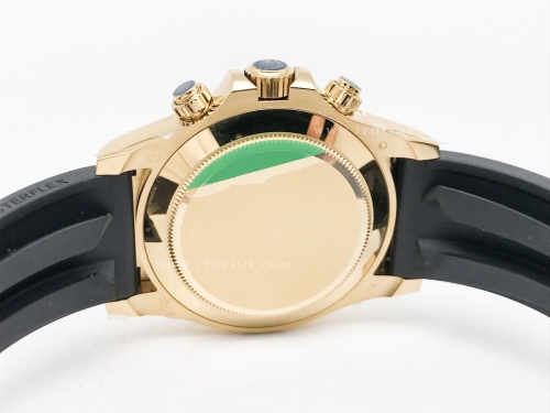 Daytona 126518 YG/RU Wht/Stk FF A7750