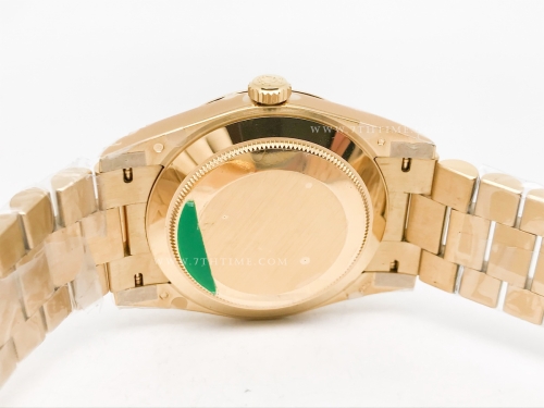 DayDate 40mm 904L Flt Wt YG/YG Blk/B.Dia TMF SH3255